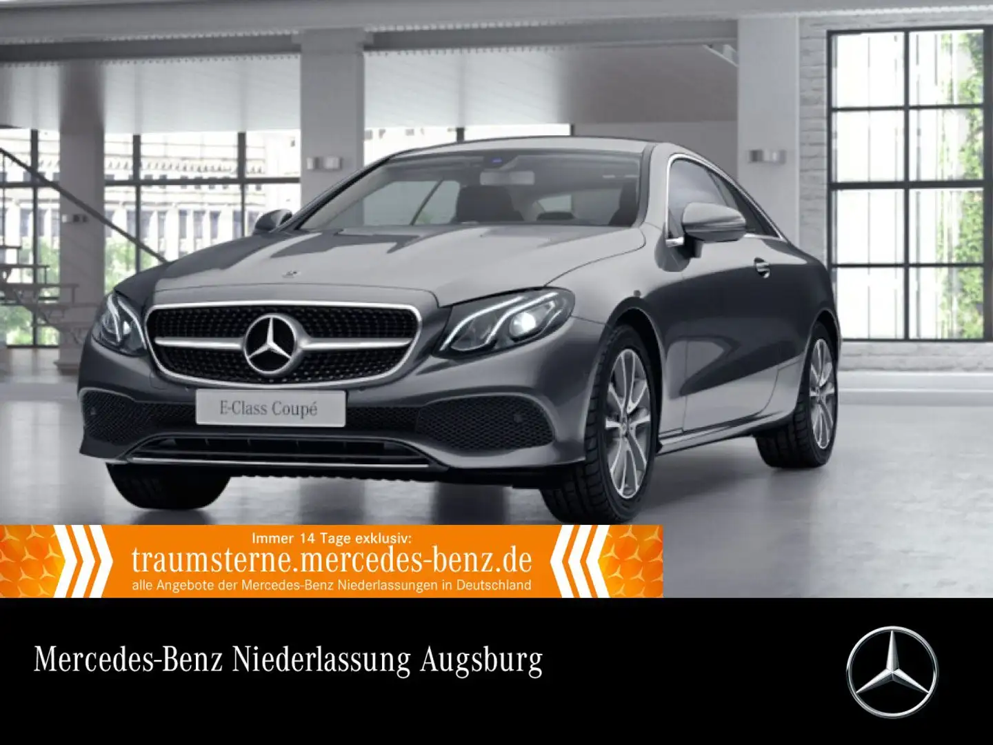Mercedes-Benz E 200 Coupé AVANTG+LED+KAMERA+TOTW+9G Grau - 1