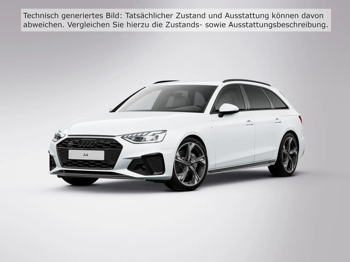 Audi A4 40 TFSI S line competition quattro AHZV Weiß - 2