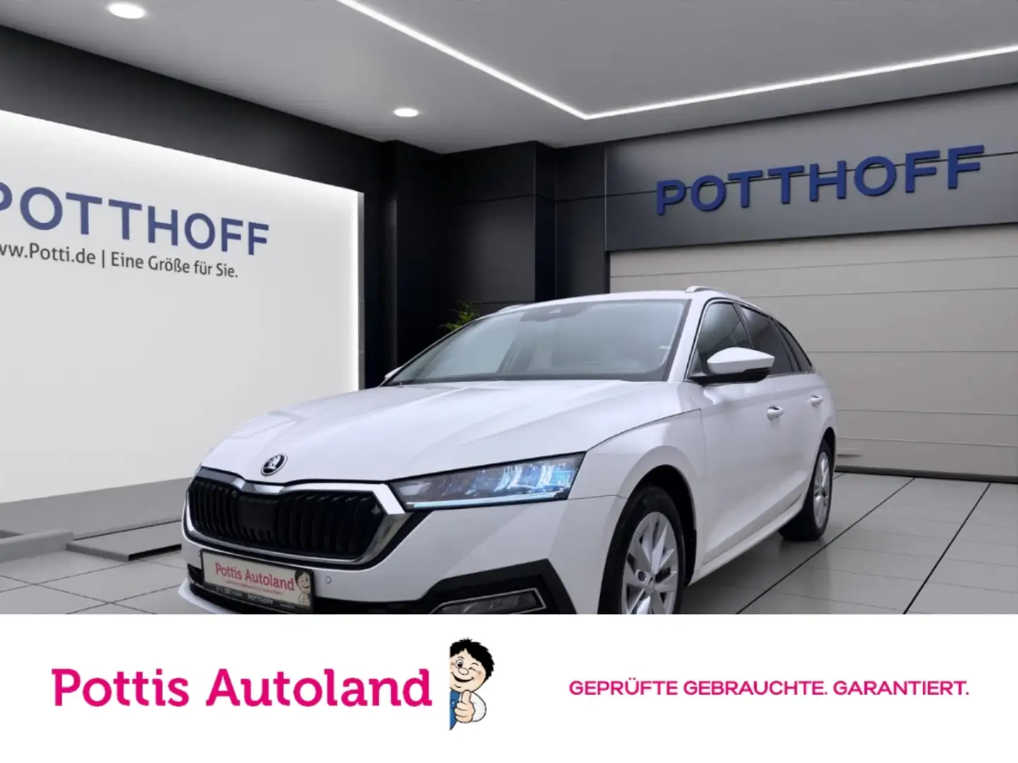 Skoda Octavia Combi 2.0 TDI STYLE NAVI AHK KLIMA PDC Weiß - 1