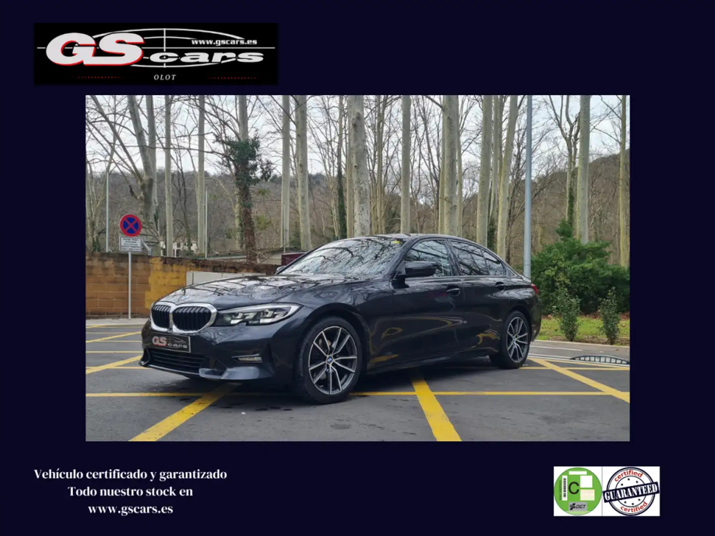 BMW 320 320dA Negro - 1