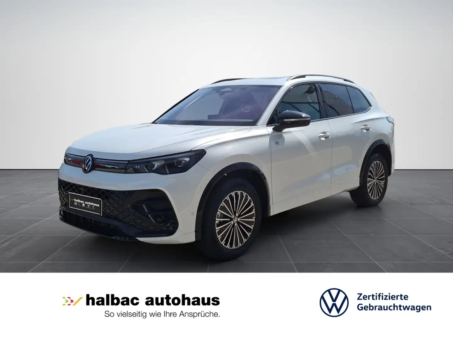 Volkswagen Tiguan 2.0 TDI DSG 4Mo R-Line+MATRIX+AHK+NAVI+WR+PANOD+S Weiß - 1