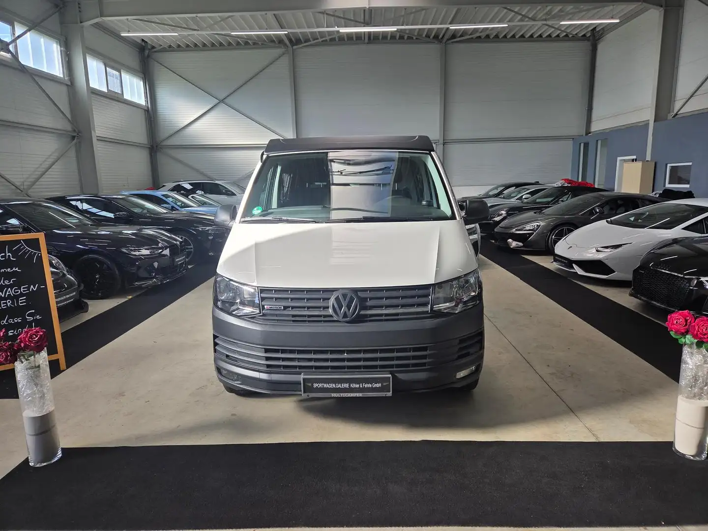 Volkswagen T6 Transporter T6 4Motion Multicamper /Schalfdach/Küche/*300€ Blanc - 1