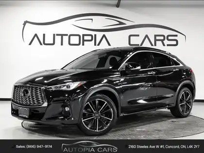 Black 2022 INFINITI QX55 SUV / Crossover All-Wheel Drive Automatic