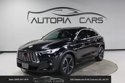 Black 2022 INFINITI QX55 Luxe AWD SUV / Crossover All-Wheel Drive Continuously Variable Transmission