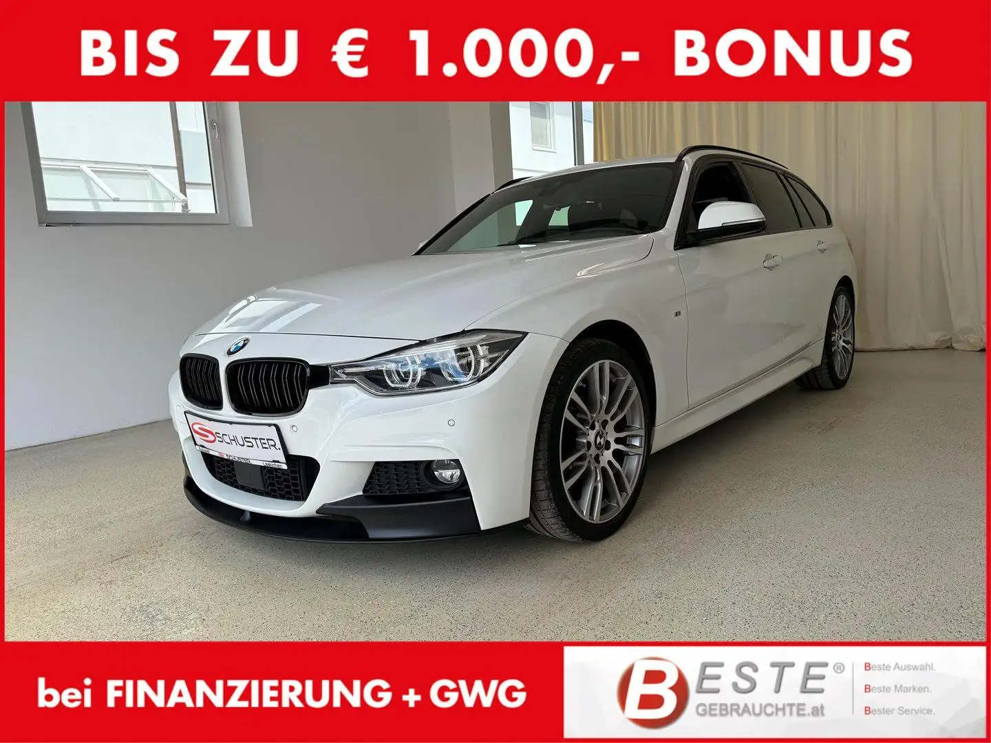BMW 320 d xDrive Touring M Sport Aut. + Extras Weiß - 1