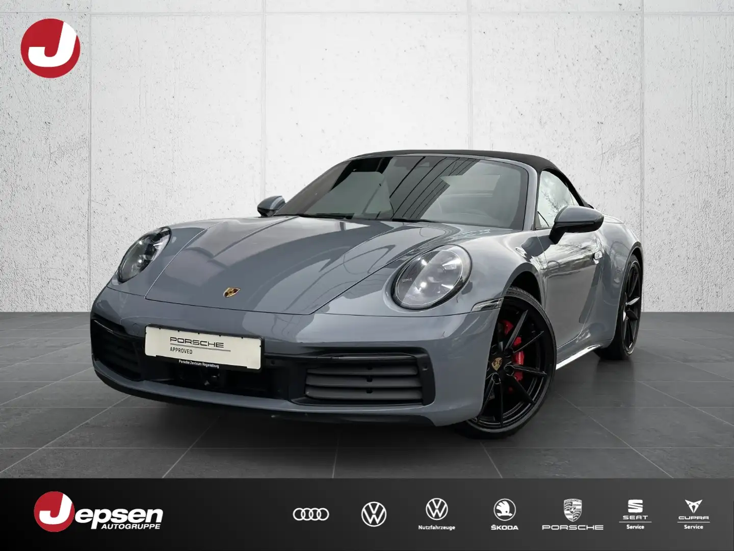 Porsche 992 911 Carrera S Cabriolet Burmester 360° SHZ Gris - 1