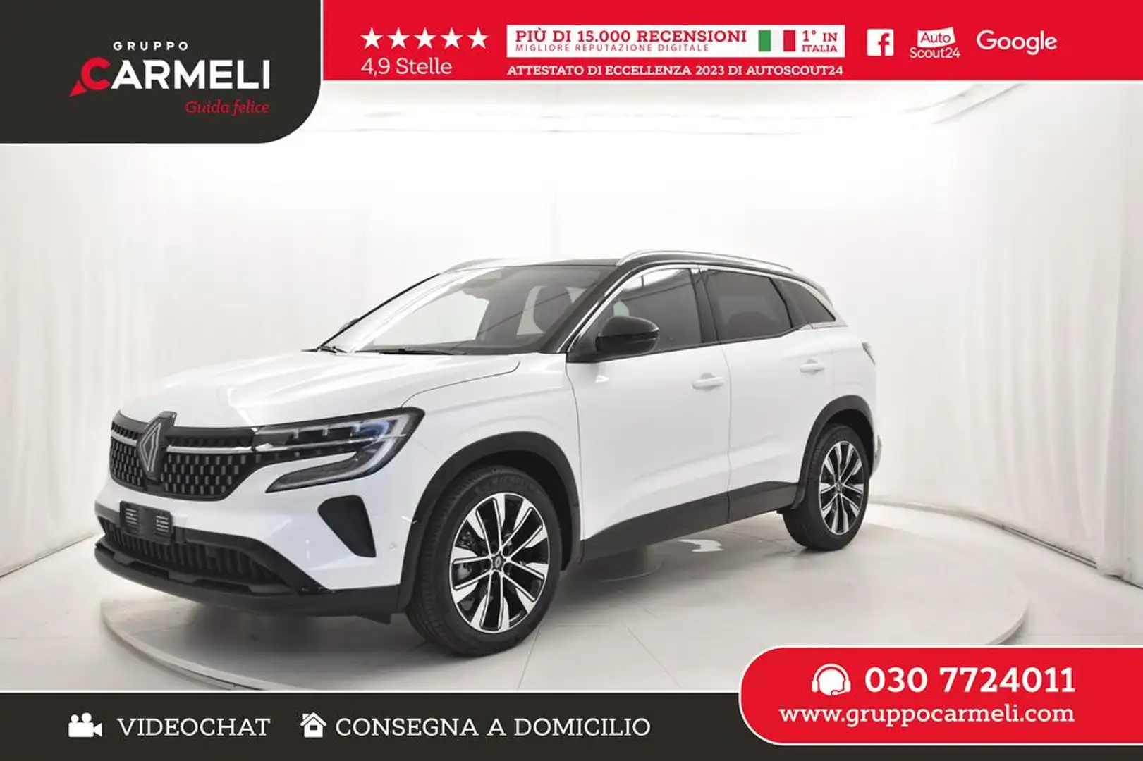Renault Austral 1.3 mild hybrid Techno 160cv auto Bianco - 1
