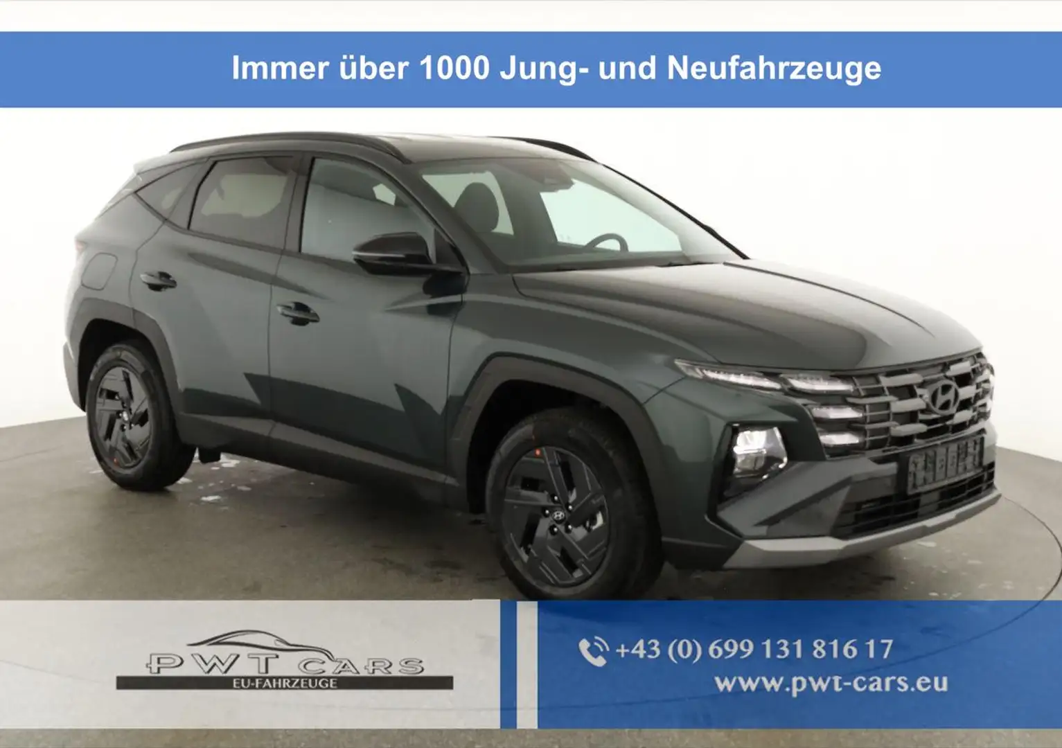 Hyundai TUCSON Plug-In Hybrid 2WD 1.6 T-GDI PHEV, Navi, Kamera... Grün - 1