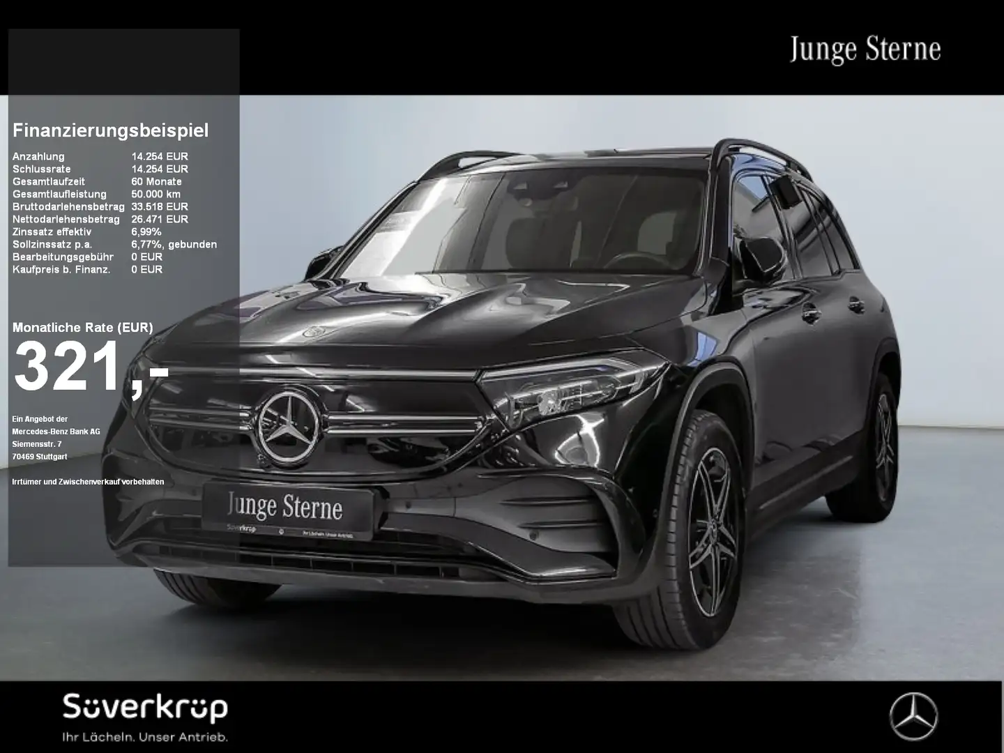 Mercedes-Benz EQB 250 , BURM AMG NIGHT DISTR SPUR PANO 360 Negro - 1