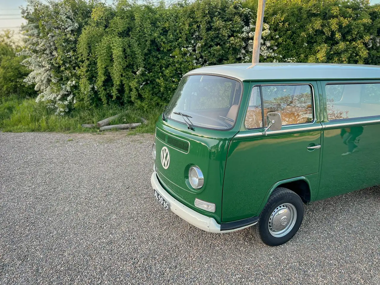 Volkswagen T2AB Full nut and bolt restored Elm Green L60D Bay window, foto 11