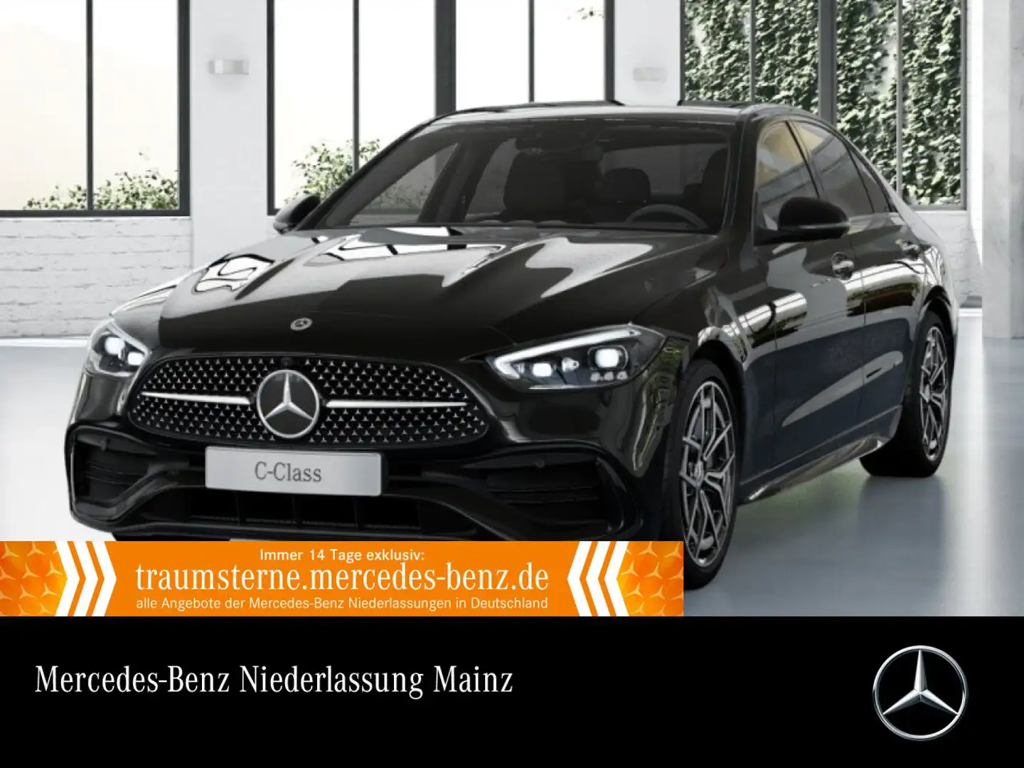 Mercedes-Benz C 300 d 4M AMG+NIGHT+PANO+360+KEYLESS+9G Schwarz - 1