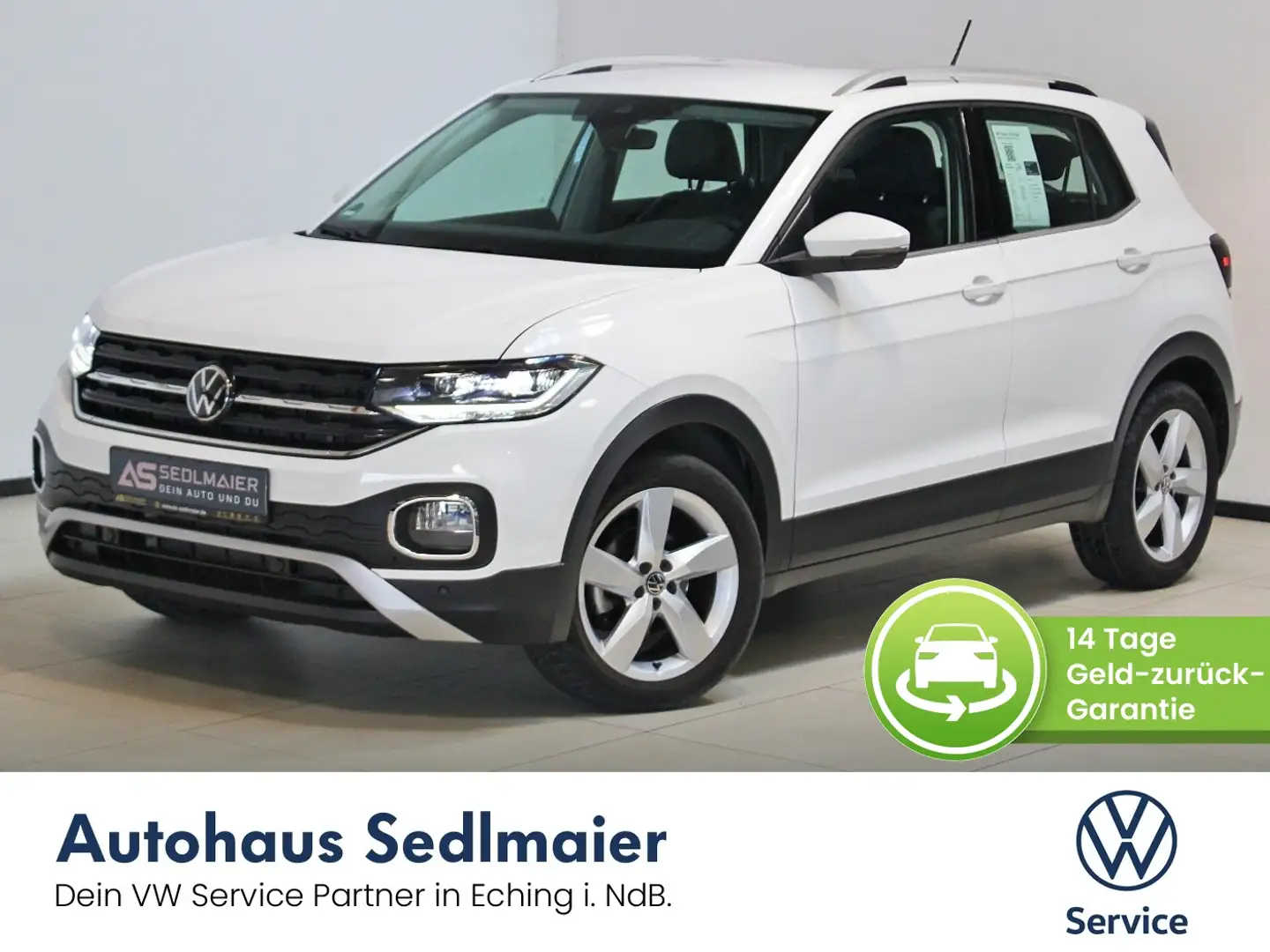 Volkswagen T-Cross 1.0 TSI Style SHZ|NAV|CarPlay|LED|PDCv+h Weiß - 1