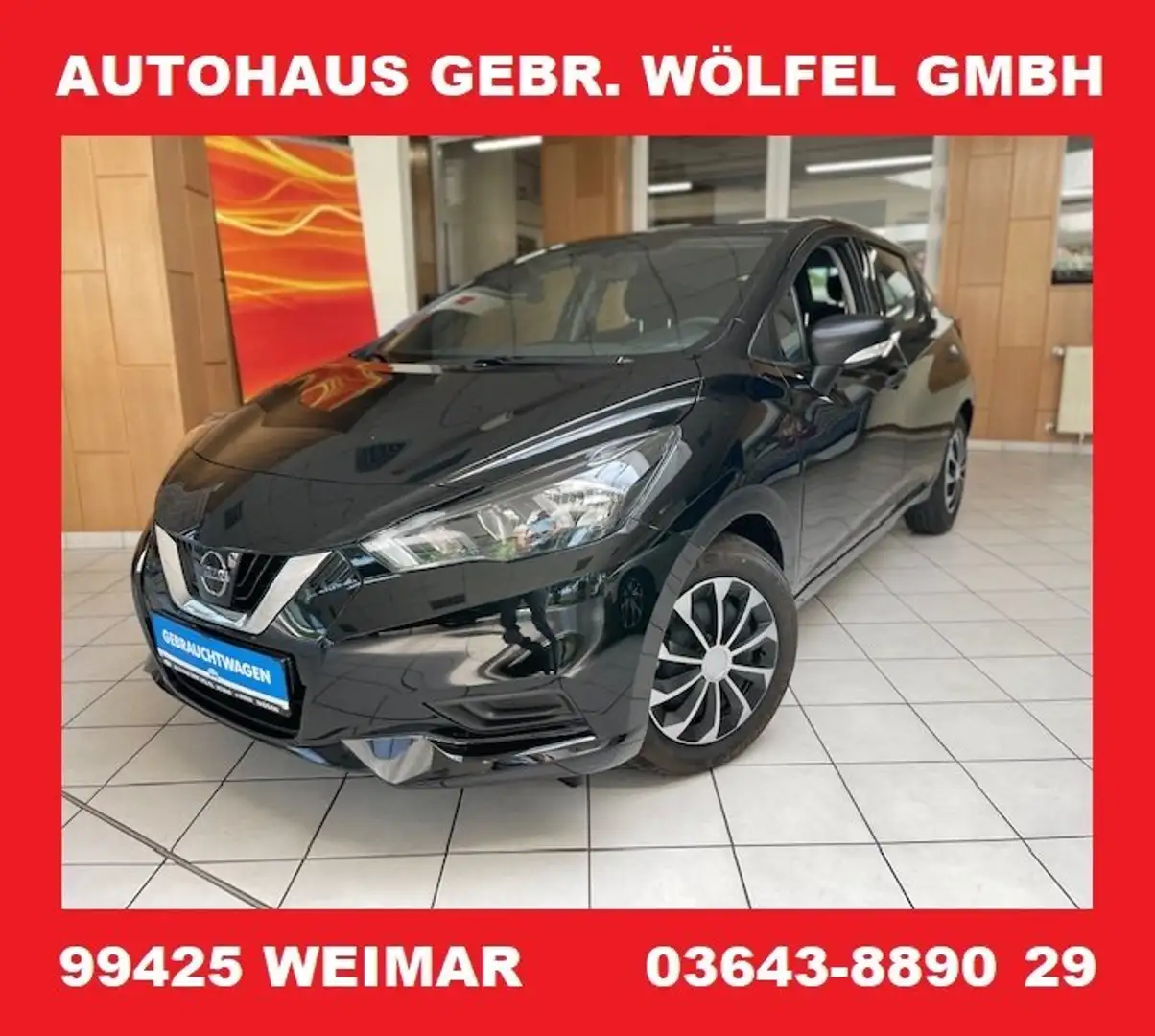 Nissan Micra 1.0 IG-T Visia Plus *Klima,DAB,Sitzheizg,Metallic* Zwart - 1