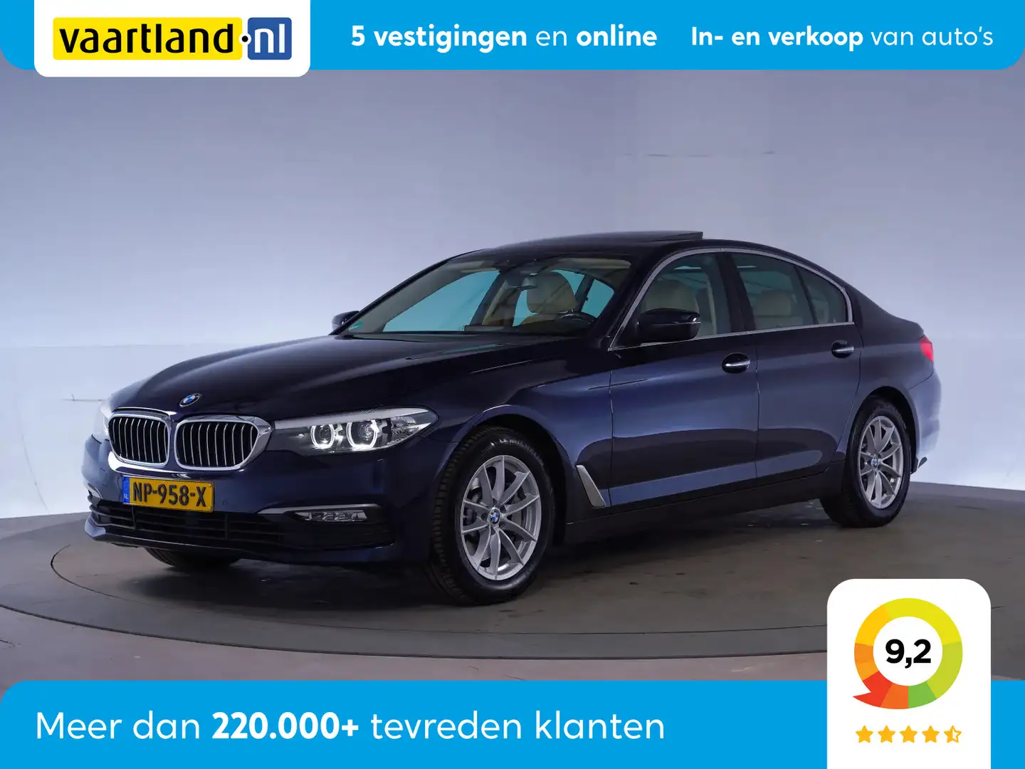 BMW 530 5-serie 530i Executive Aut. [ Schuifdak Leder LED Blauw - 1