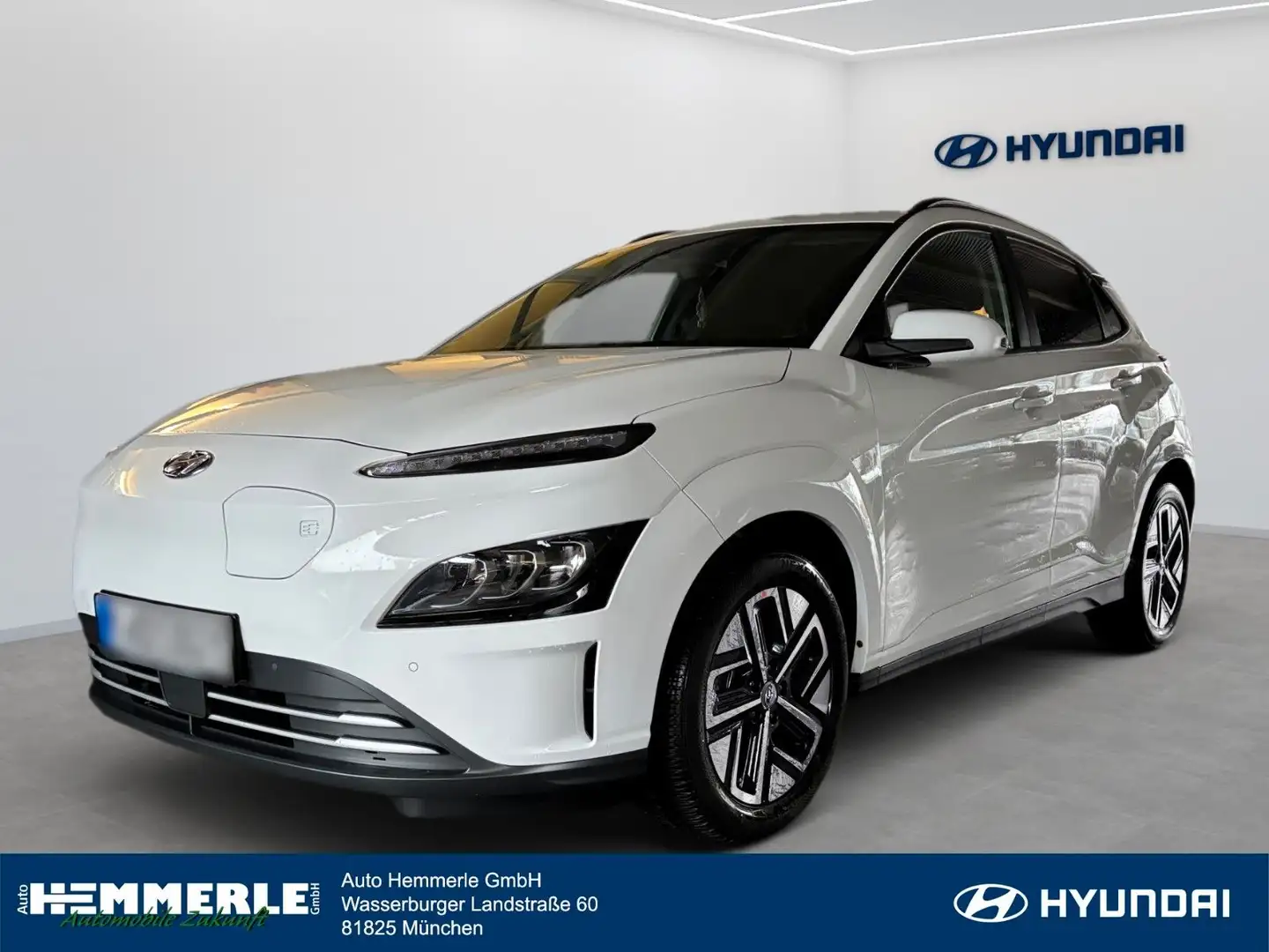 Hyundai KONA EV, Trend, Navi, ASS, HUD, Kamera, Navi Blanc - 1