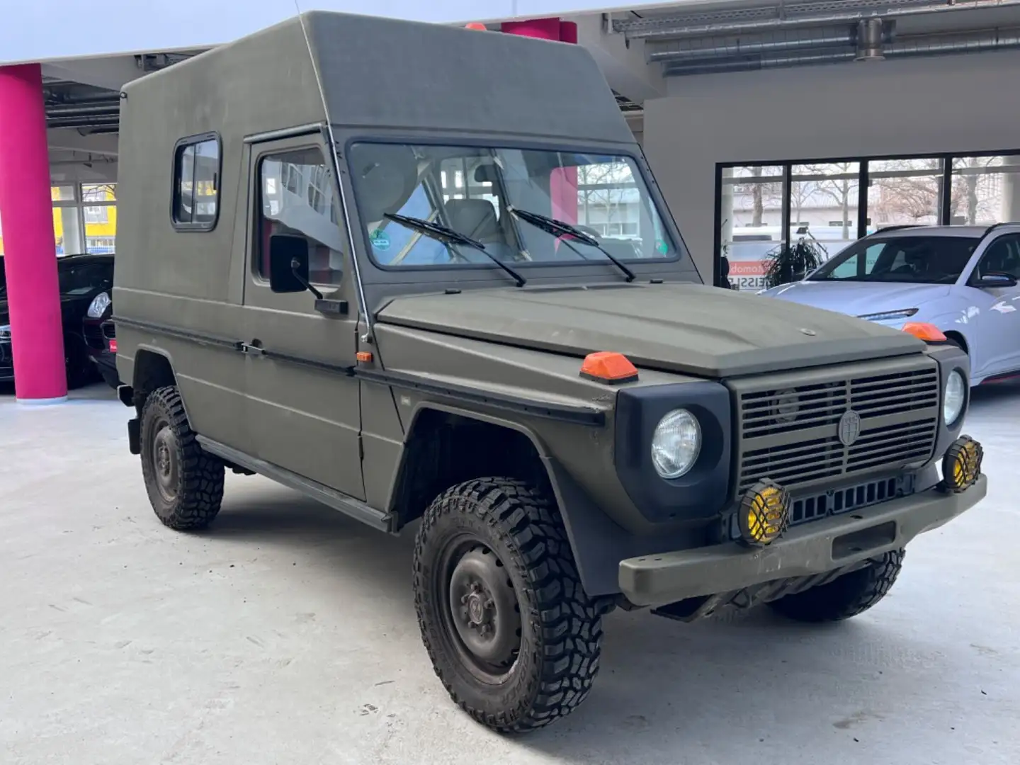 Mercedes-Benz G 230 Steyr PUCH Automatik+Leder+Bettmöglichkeit Yeşil - 2