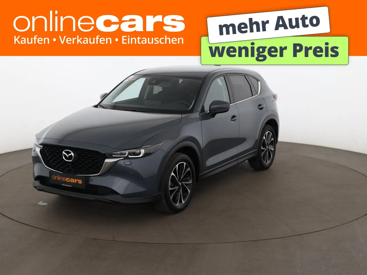 Mazda CX-5 2.2 SKYACTIV-D 150 Aut LED 360-CAM AHK NAVI Grau - 1