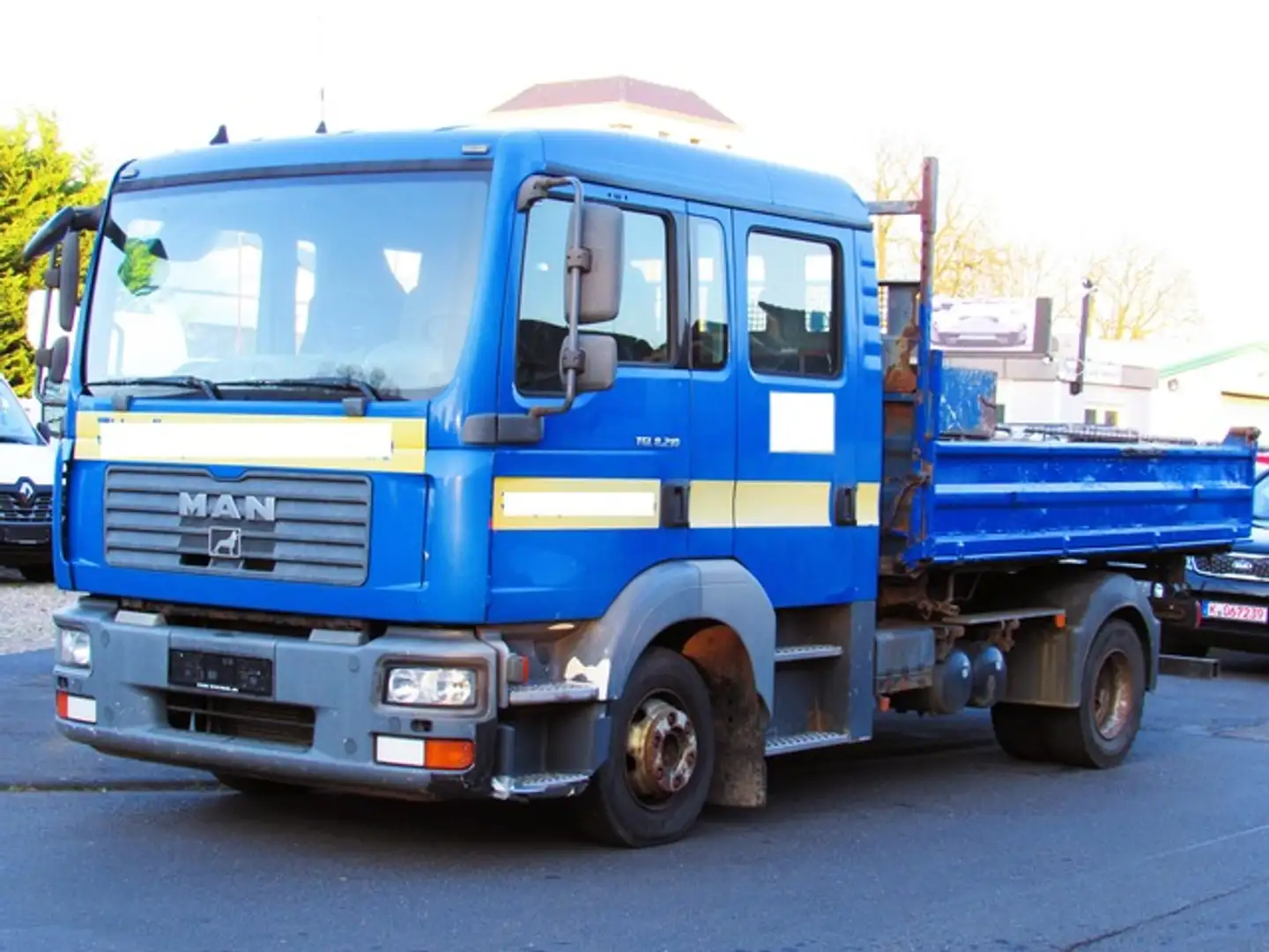 MAN TGL 8.210 3Seiten-Meiller Kipper DoKa 2xAHK Bleu - 1