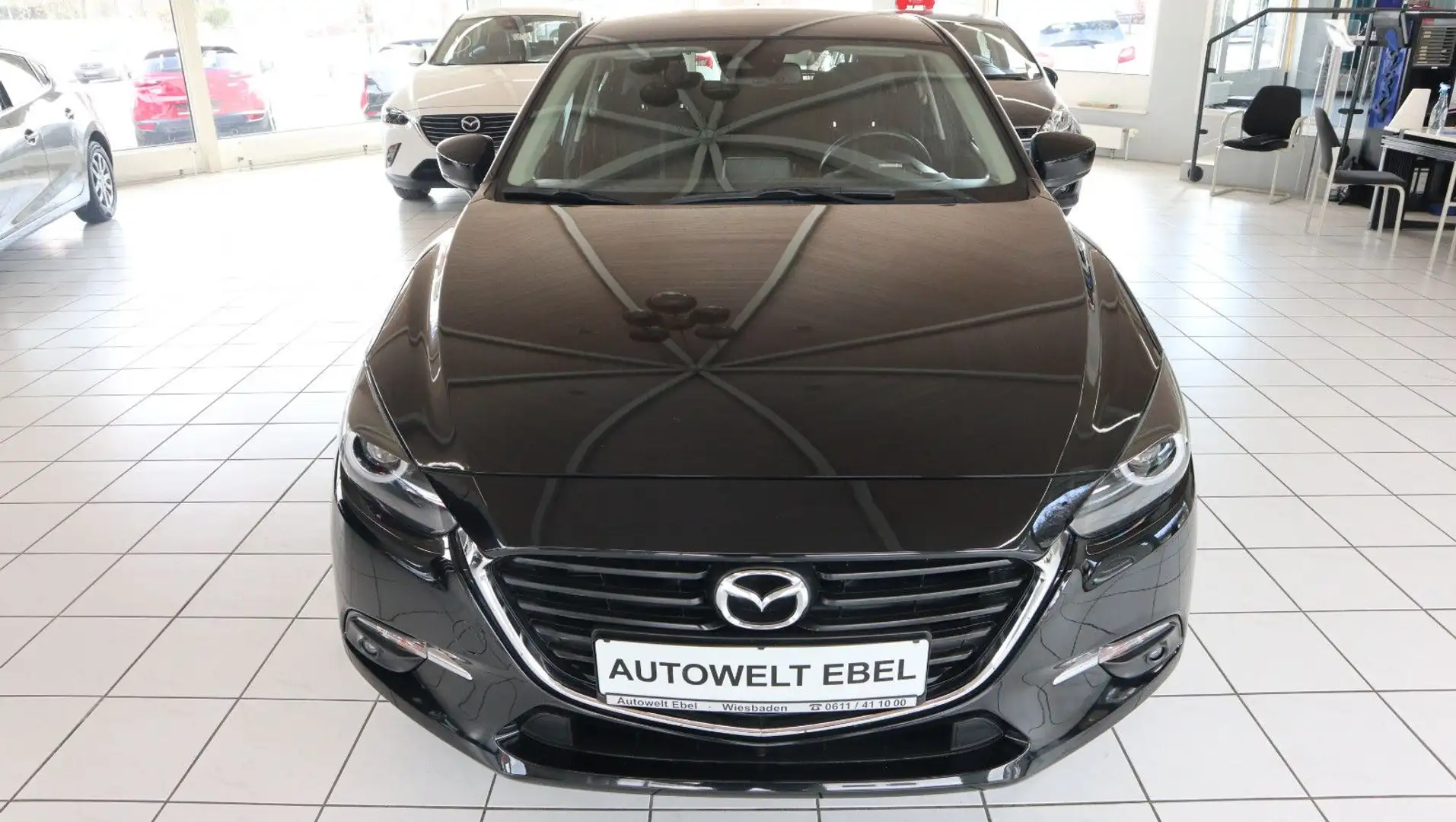 Mazda 3 Lim.*120PS*NAV*LED*PDC V+H*RFK*HU/AU+INSP. NEU Schwarz - 2