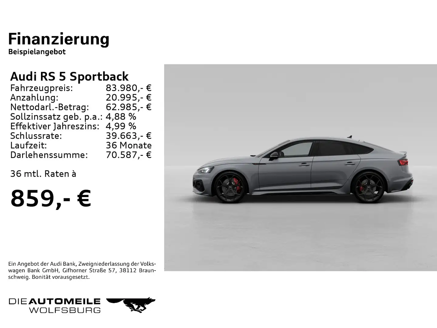 Audi RS5 2.9 TFSI quattro tiptronic HeadUp Grau - 2