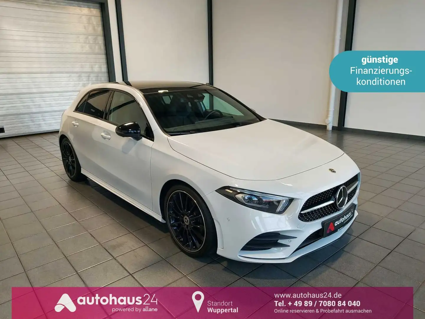 Mercedes-Benz A 200 AMG Line  360°|Pano|LED|Navi|Sitzhzg Weiß - 1