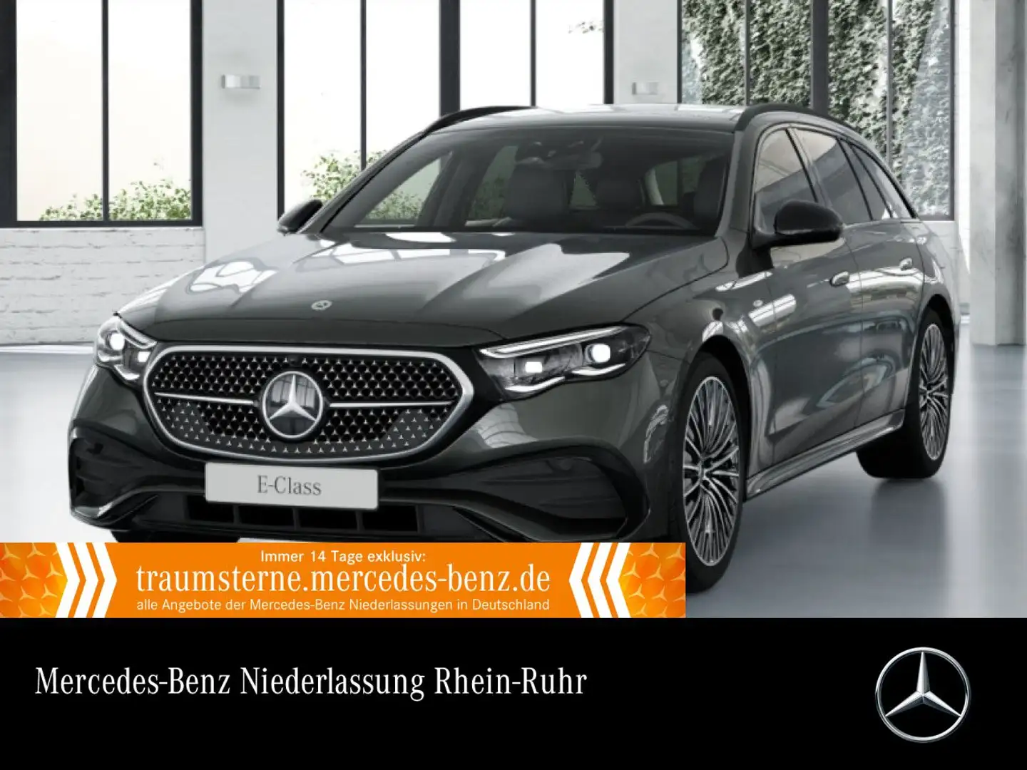 Mercedes-Benz E 300 de T 4M Hybrid Edition AMG-Line Fahrass 360° Grau - 1