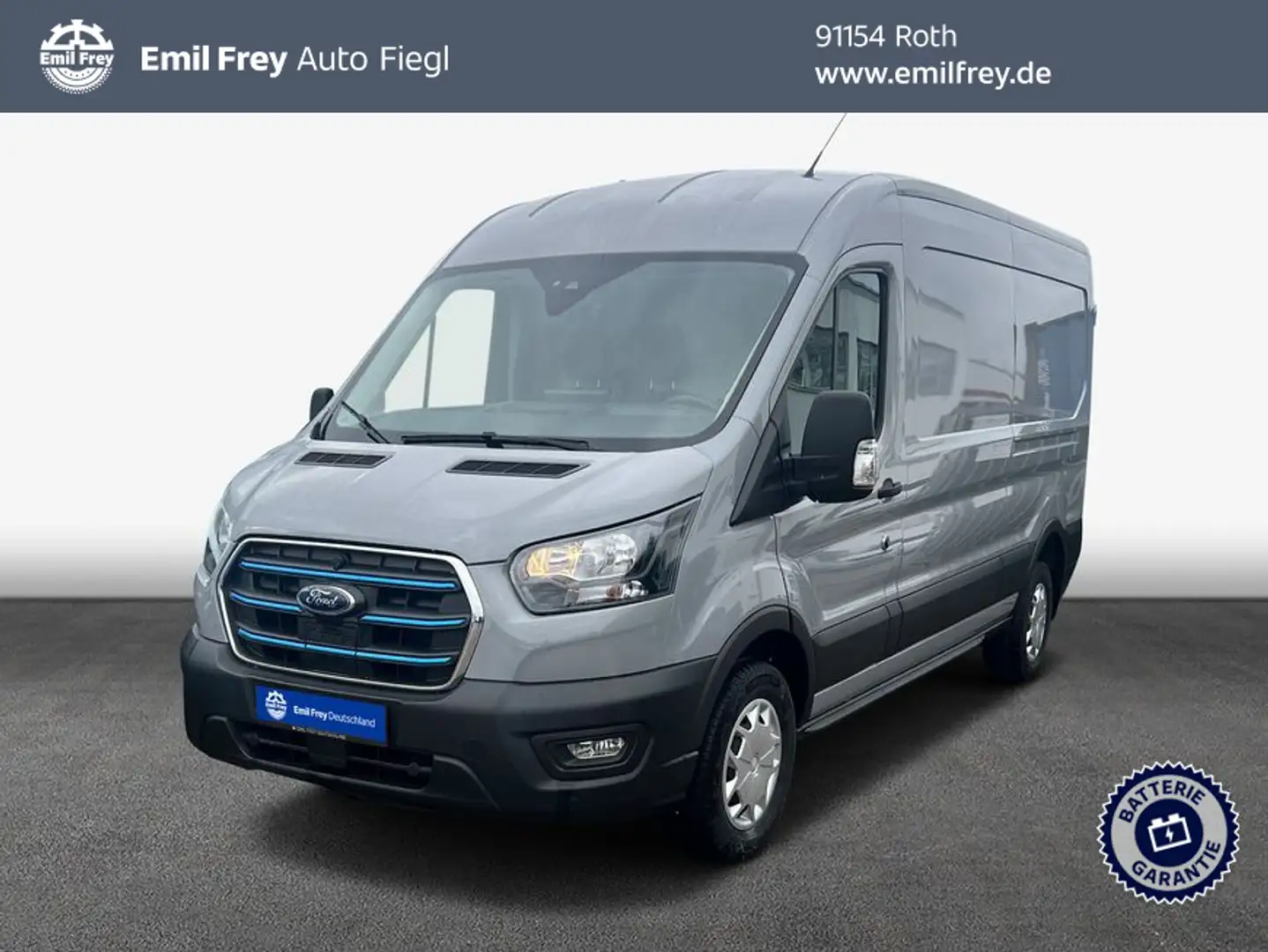 Ford e-Transit Kasten LKW Trend 350 L3H2 HA 135 kW, 4-t Gris - 1