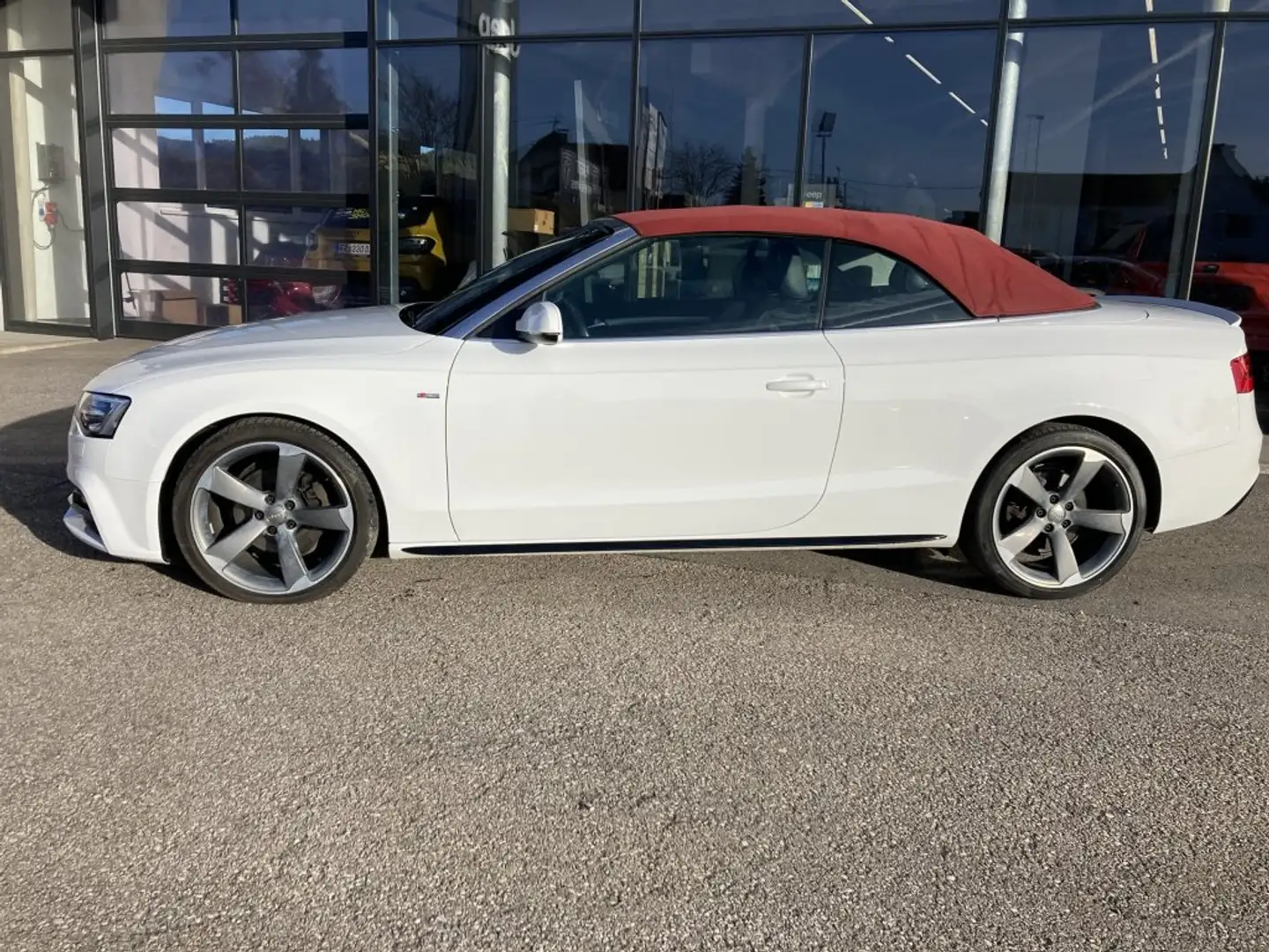 Audi A5 Cabrio 2,0 TDI DPF Aut. Weiß - 2