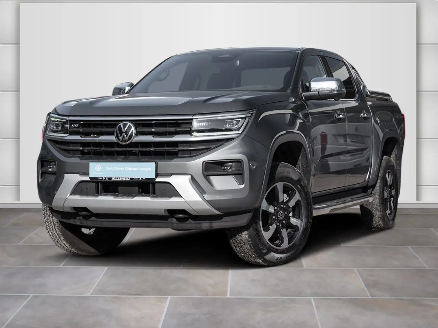 Volkswagen Amarok DoubleCab Style 3.0 TDI 4M IQ AHK STDHZG Grau - 2