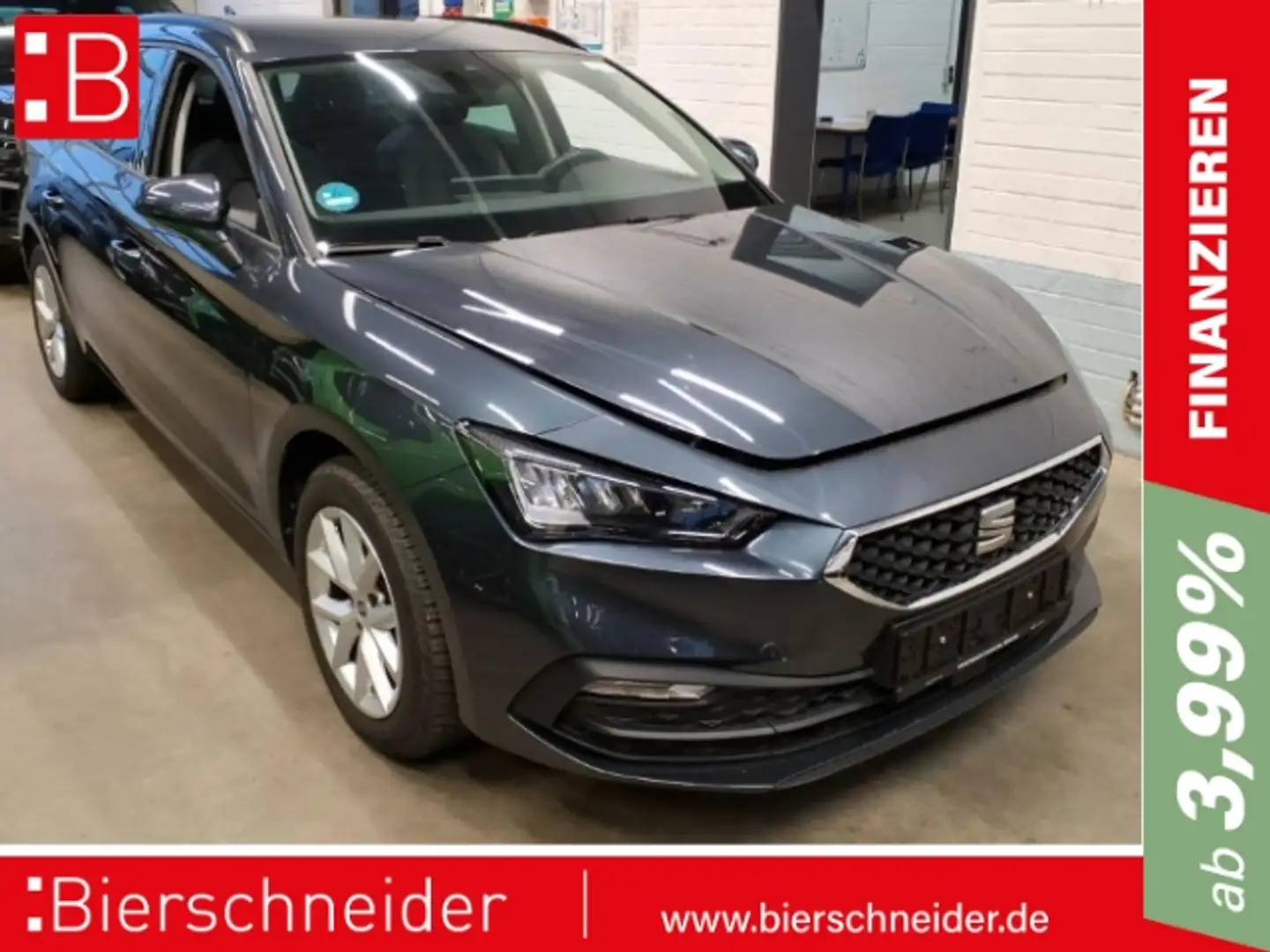 SEAT Leon St 1.0 eTSI DSG Style AHK LED NAVI PARKP Grau - 1