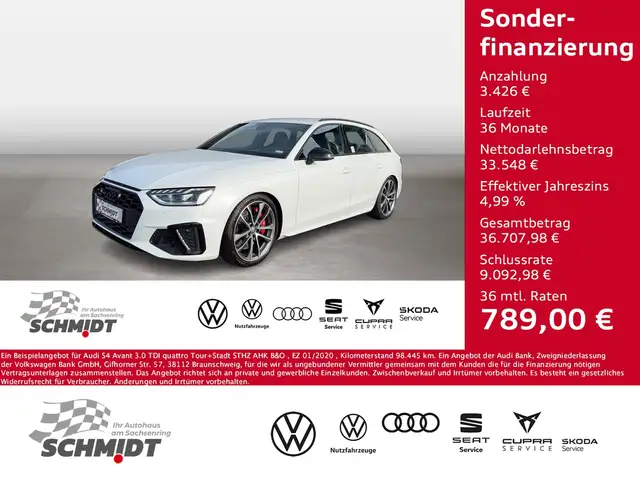 Audi S4 Avant 3.0 TDI quattro Tour+Stadt STHZ AHK B&O