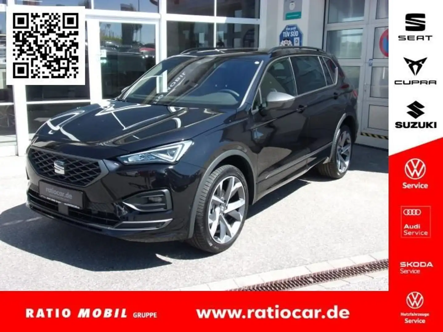 SEAT Tarraco TARRACO FR 2.0 TDI DSG NAVI AHZV PANORAMADACH Schwarz - 1