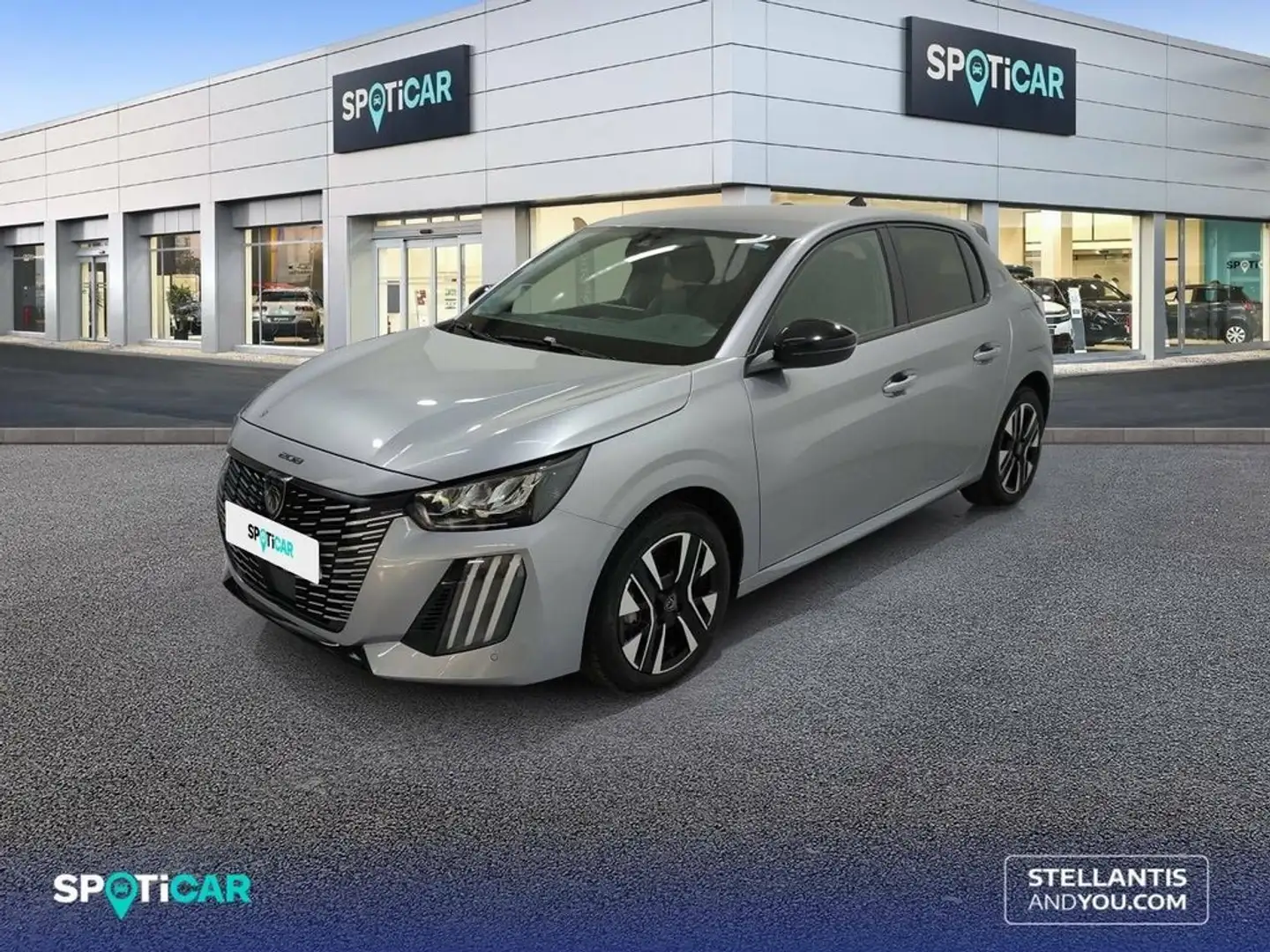 Peugeot 208 1.2 Hybrid Allure e-DCS6 100 Gris - 1
