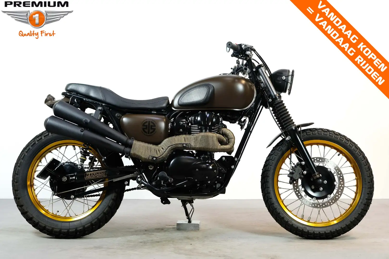 Kawasaki W 800 PREMIUM SCRAMBLER Bruin - 1