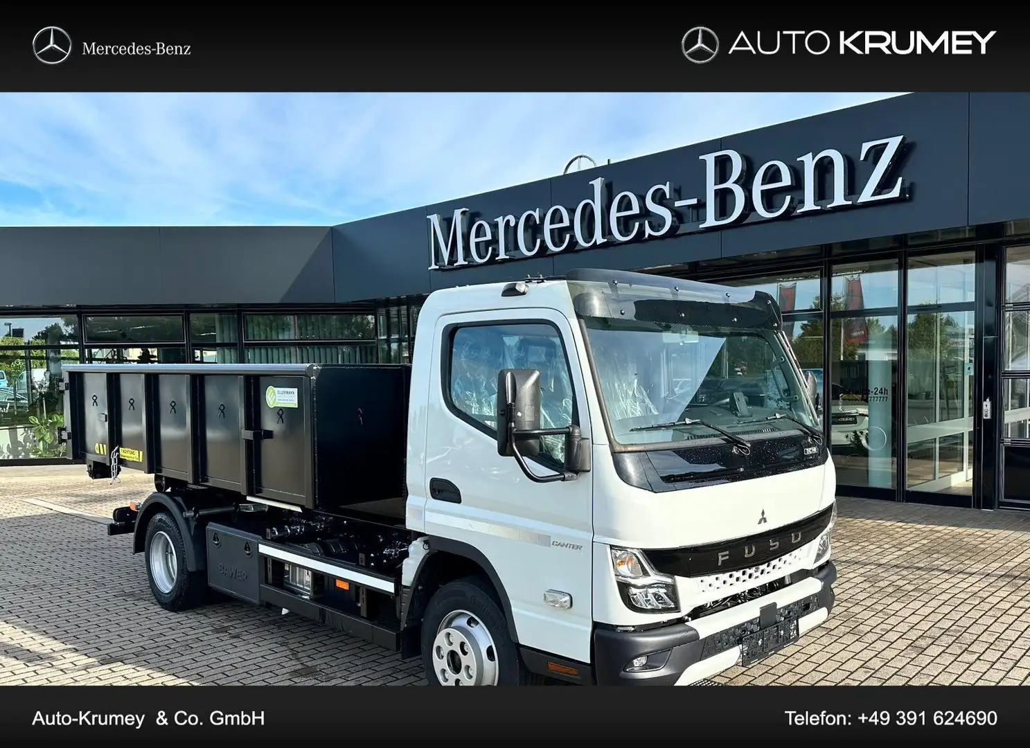 Mitsubishi 7C18 Canter HIAB Multilift XR5S.36S inklus.Cont. Weiß - 1