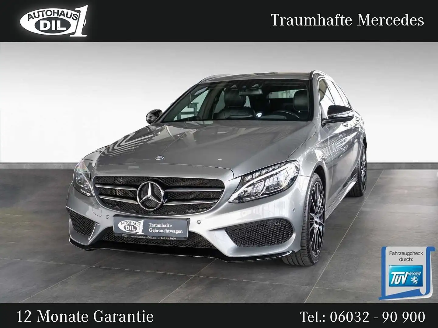 Mercedes-Benz C 400 T 4Matic AMG*BURMESTER*KEYLESS* Silver - 1
