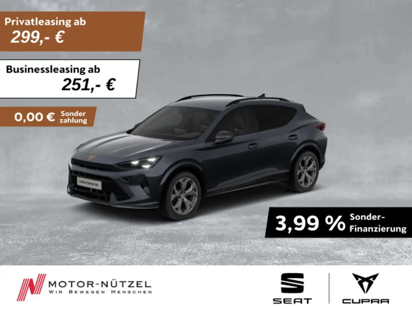 CUPRA Formentor 1.5 eTSI DSG LED+NAVI+APP+ACC+SHZ+PDC Grau - 1