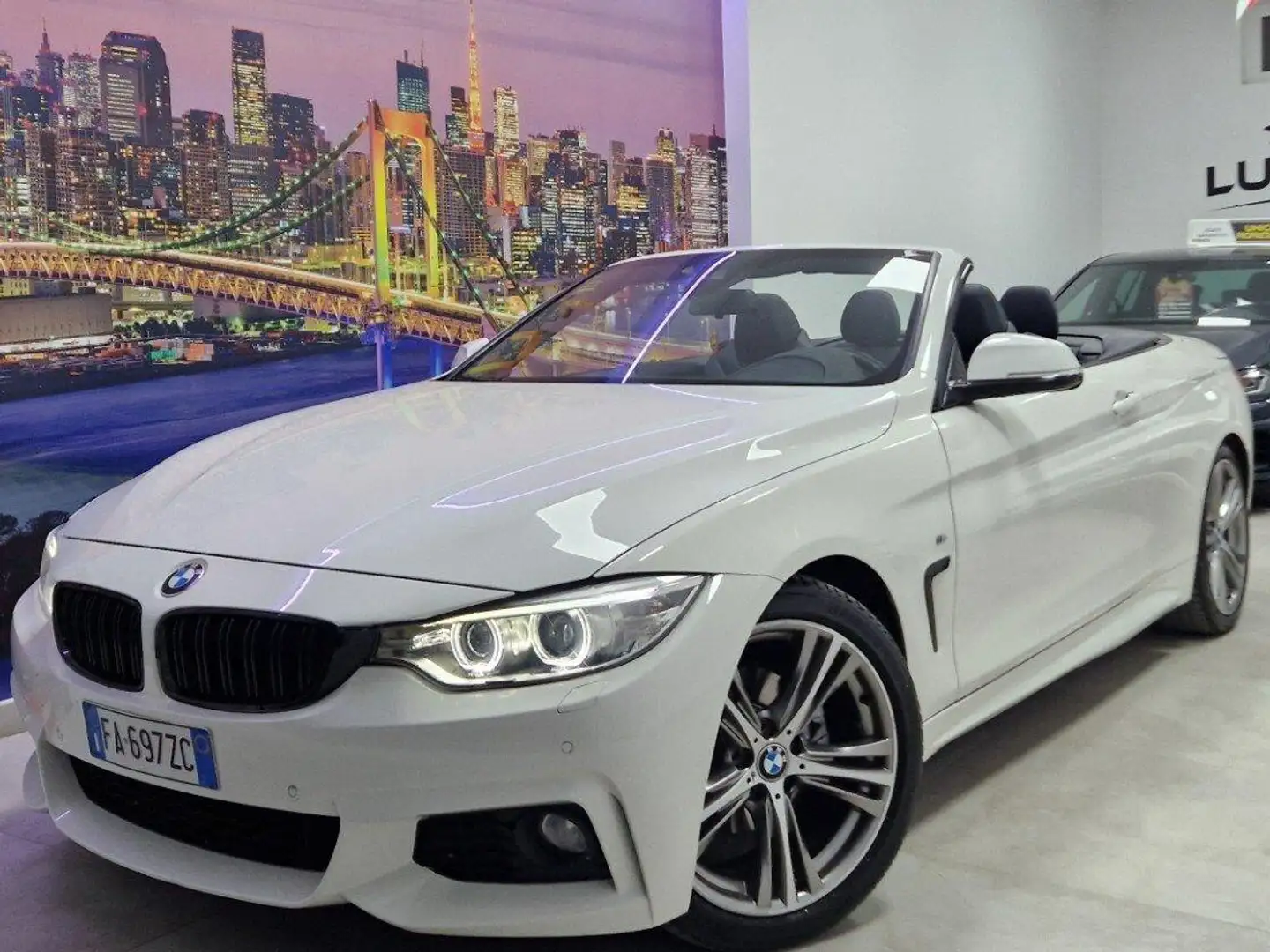 BMW 420 Serie 4 Cabrio 420d Cabrio Msport 184cv auto Bianco - 1