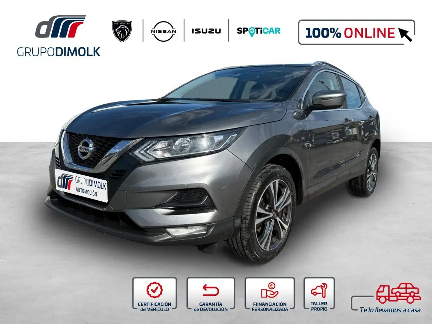 Nissan Qashqai 1.3 DIG-T N-Style 4x2 103kW Gris - 1