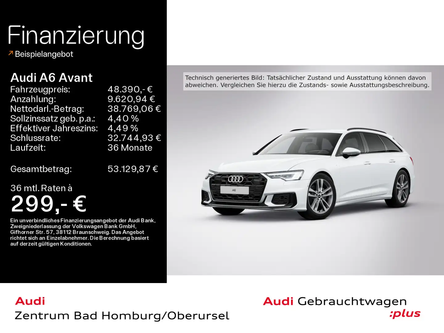 Audi A6 Design 40 TDI S line*Navi*Matrix*Alu*HU Weiß - 1