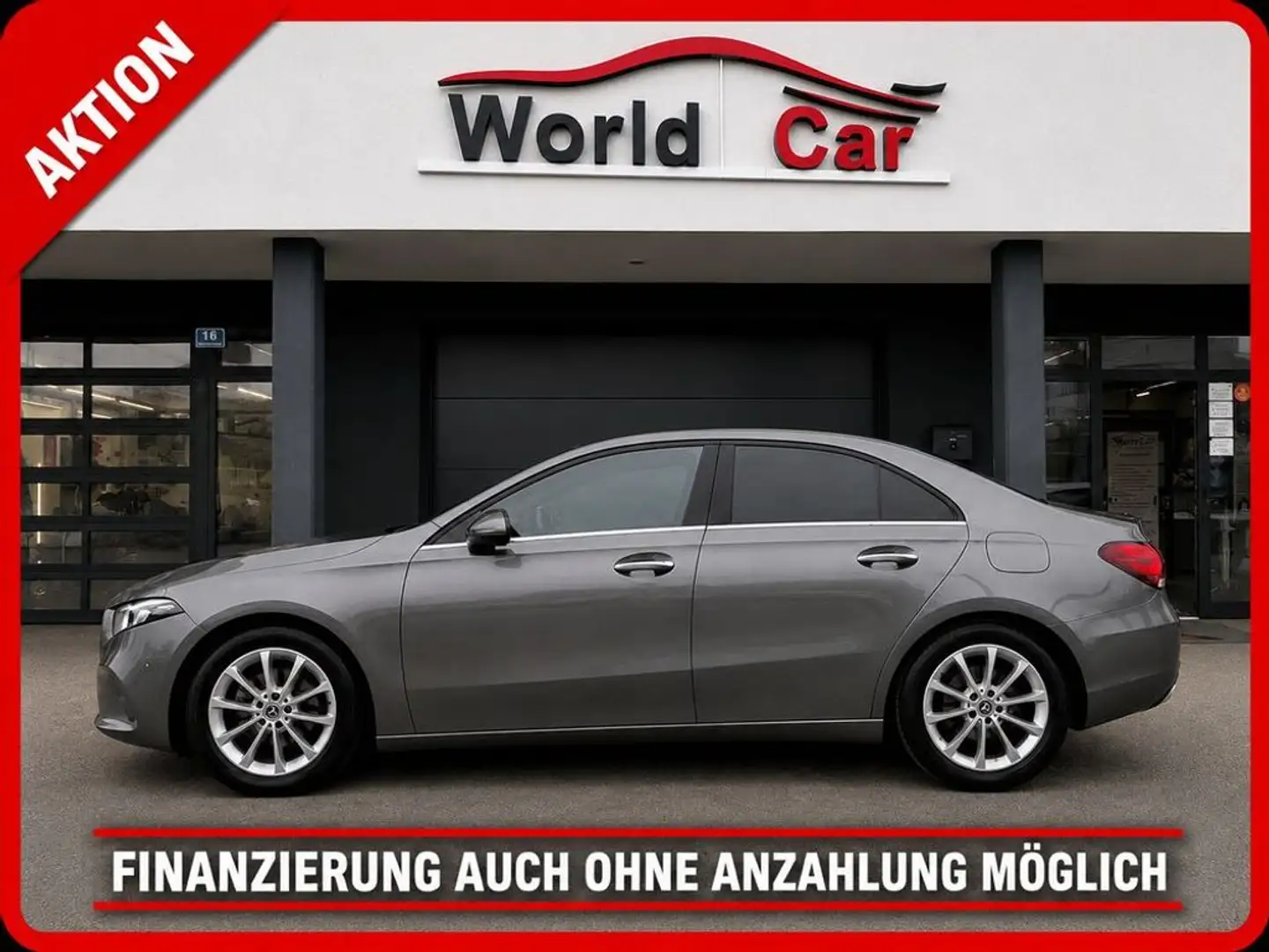 Mercedes-Benz A 180 Limousine Style LED-NAVI-WIDESCREEN-RFK Grau - 1