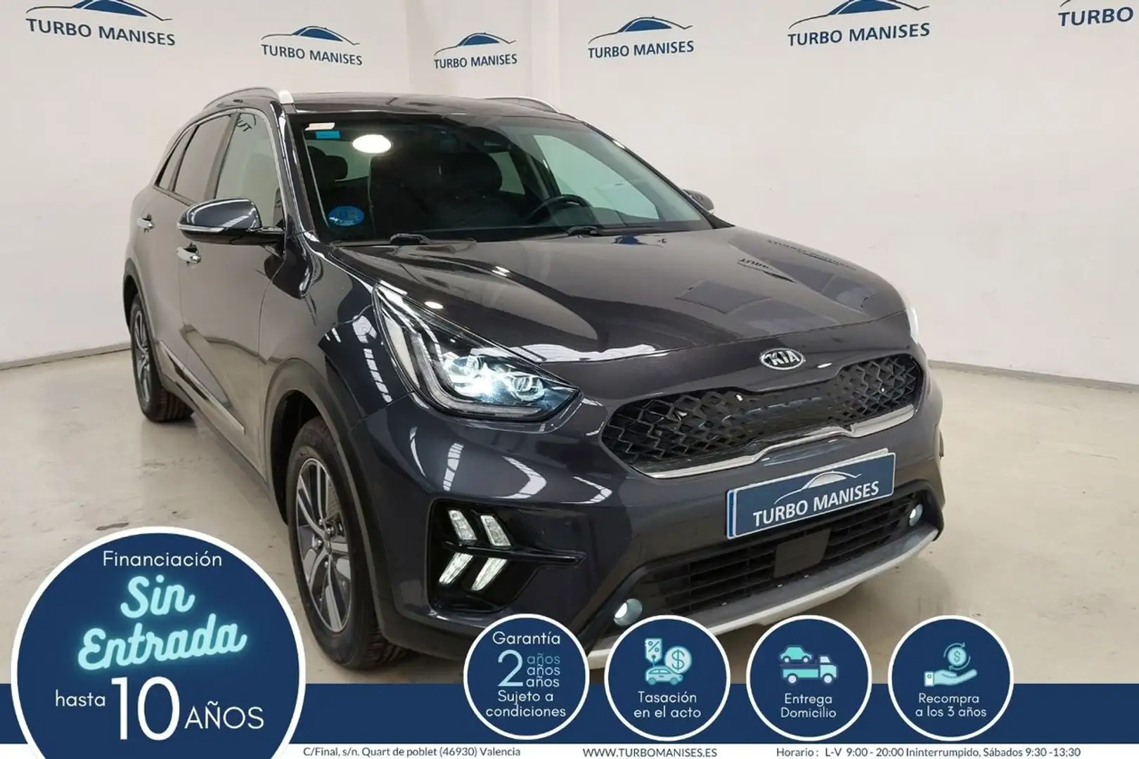 Kia Niro 1.6 HEV Emotion Gris - 1