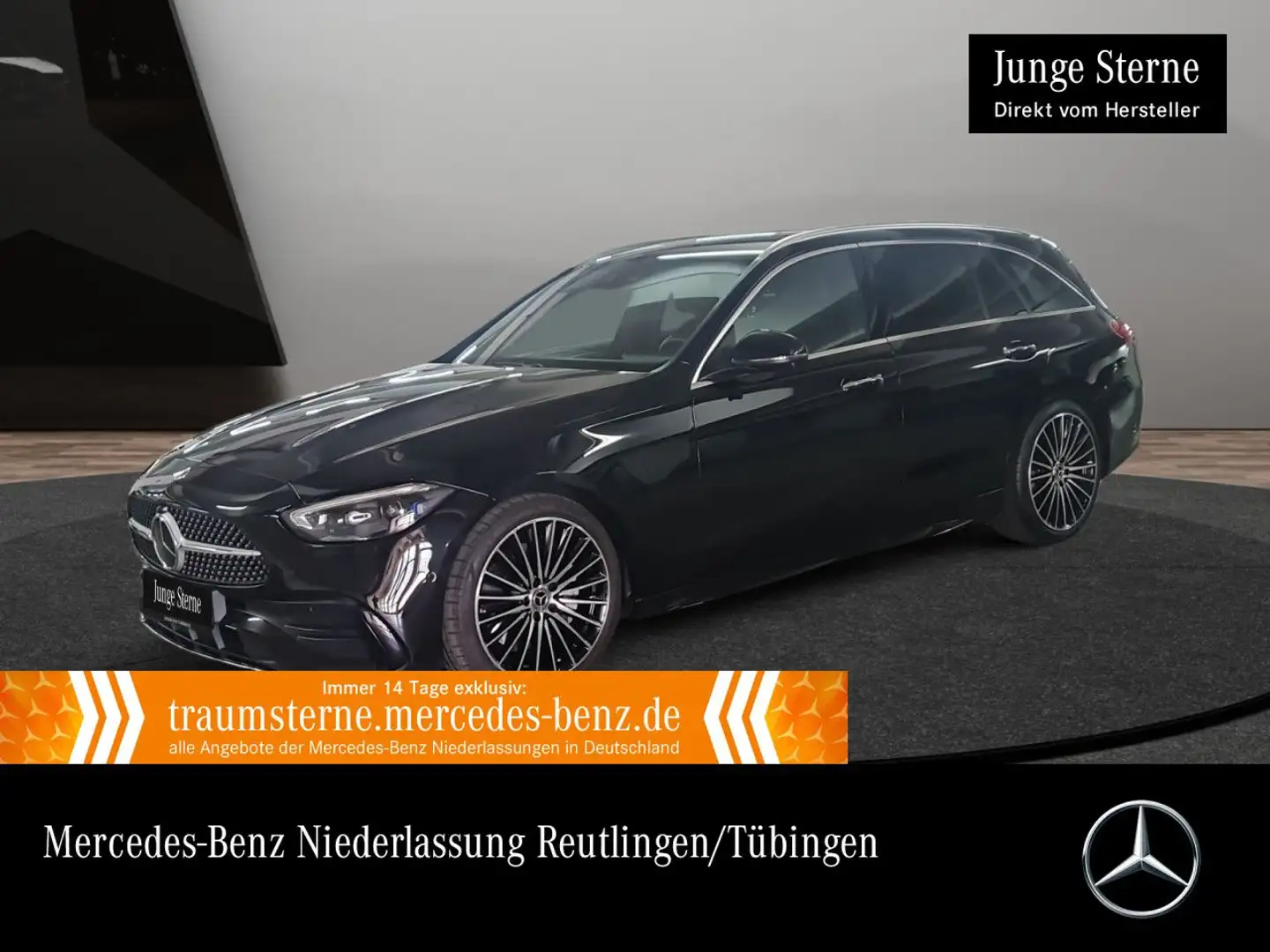 Mercedes-Benz C 300 T 4M AMG+360+19"+KEYLESS+9G Schwarz - 1