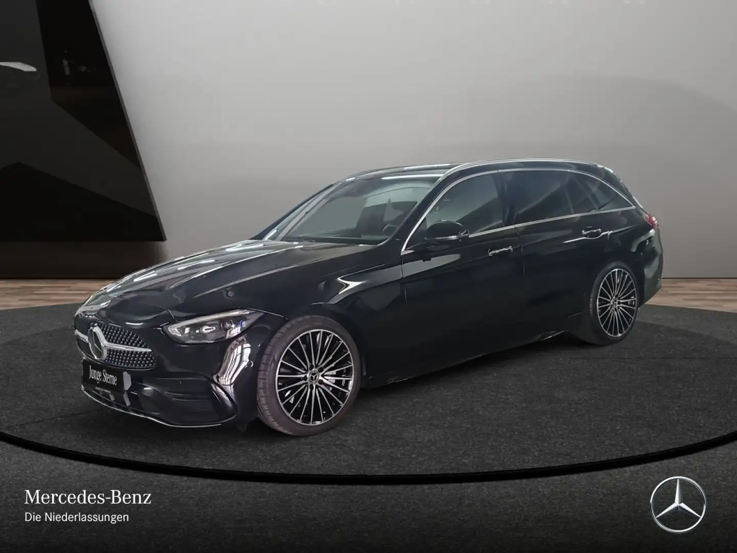 Mercedes-Benz C 300 T 4M AMG+360+19"+KEYLESS+9G Schwarz - 2