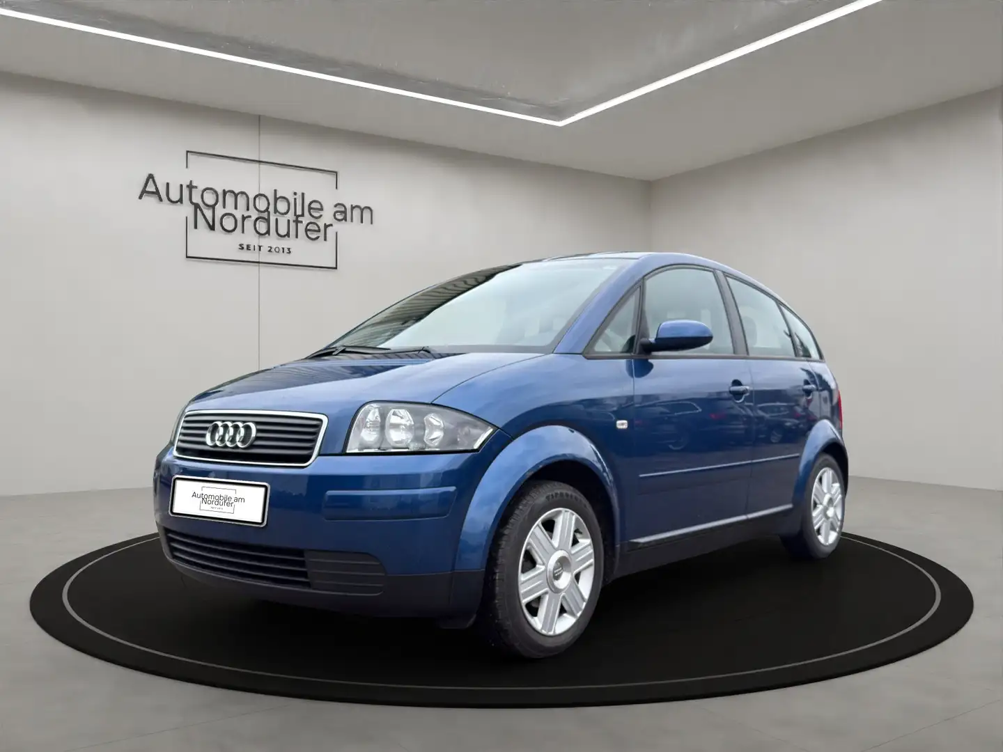 Audi A2 1.6 FSI-2Hand-nur 75Tkm-Scheckheft-Bremse neu Blau - 2