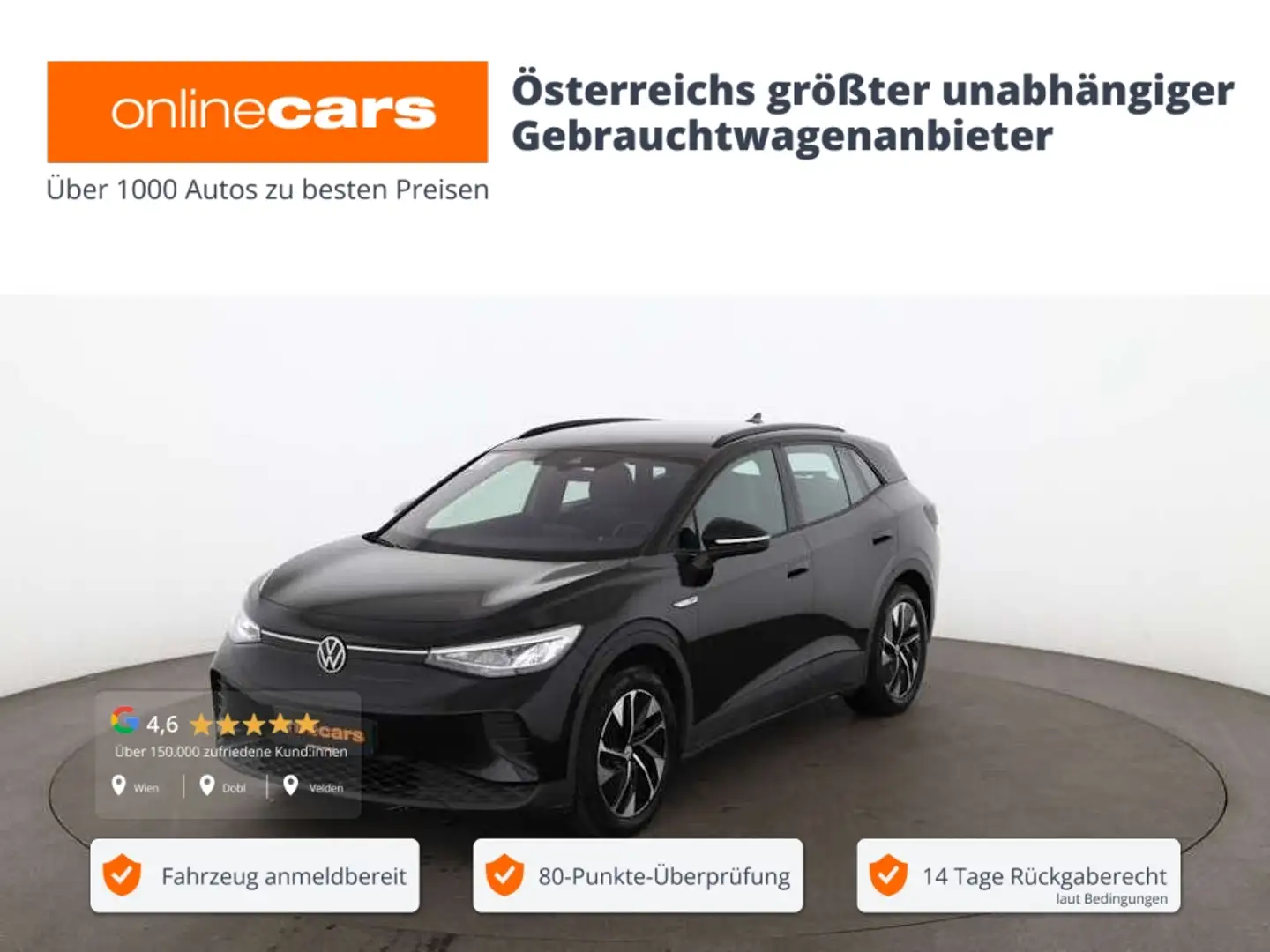 Volkswagen ID.4 .4 Pro 77kWh Aut LED RADAR NAVI SITZHZG R-CAM Noir - 1