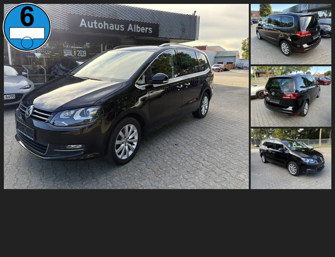 Volkswagen Sharan 1.4 TSI Highline, 7.S., DSG,Business-P., Schwarz - 1