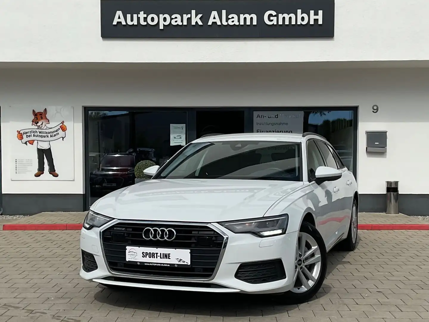 Audi A6 Av. 40 TDI quat.S-Tr. AHK LED Navi ACC Leder Weiß - 1