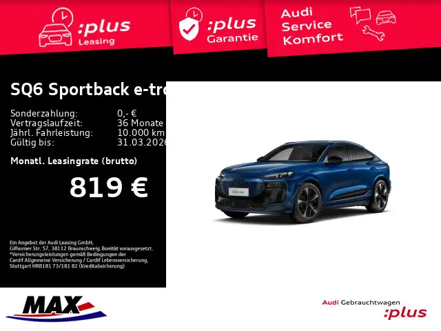 Audi SQ6 e-tron QUATTRO EDITION ONE MATRIX+