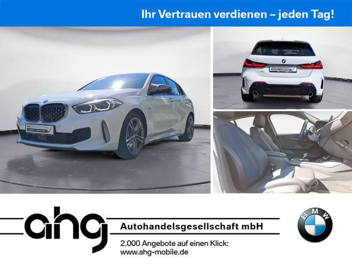 BMW 135 i xDrive Navi Lenkradheizung Hifi Sport Aut. Biały - 1